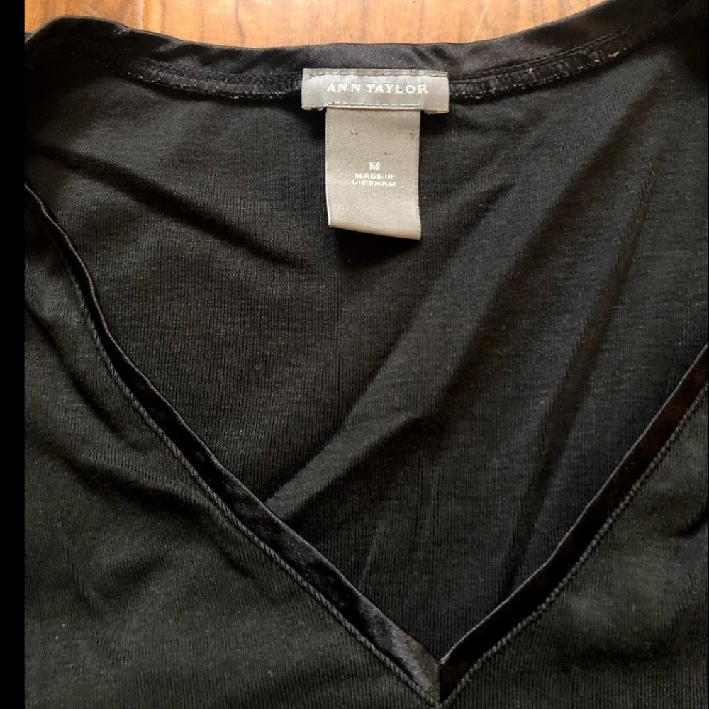 Elegant Black Quarter Sleeve T-shirt